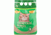 Наполнитель впитывающий Сибирская кошка для котят 3л древесный, лесной /00024333/ (239 521)