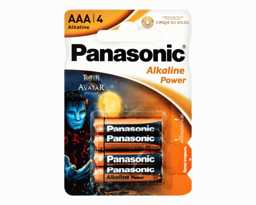 Батарейки алкалиновые ААА LR03 Panasonic Power /4/48/240/ (245 128)