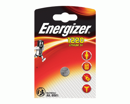 Батарейки литиевые 3V таблетка CR1220 Energizer на блистере /1//ЭНР140-1220-843802/ (205 127)