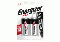 Батарейки алкалиновые C LR14 Energizer Max E93 на блистере /2//ЭНР110-C533200/ (216 285)