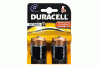 Батарейки алкалиновые D LR20 Duracell на блистере /2/20/60/ (90 991)