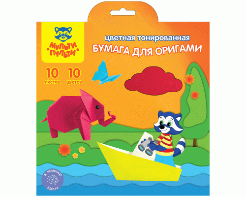 Цветная бумага 10л 10цв для оригами Мульти-Пульти (У-50) (238 926)