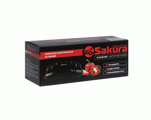 Ножеточка электрическая черная Sakura (225 318)