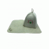 Набор для бани Идите в баню (шапка, коврик) Бацькина баня (У-15) (228 065)