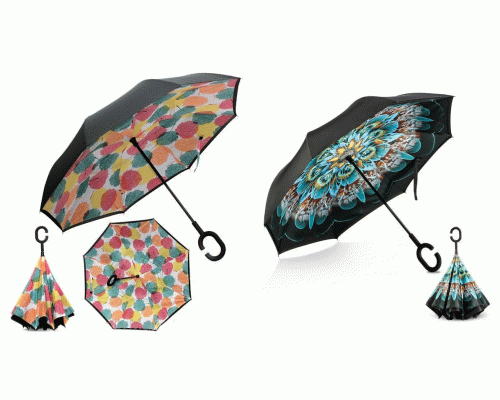 Зонт-трость женский механический 60см Наоборот (229 867)
