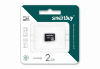 Карта памяти MicroSD   2GB SmartBuy Class 4 без адаптера (229 403)