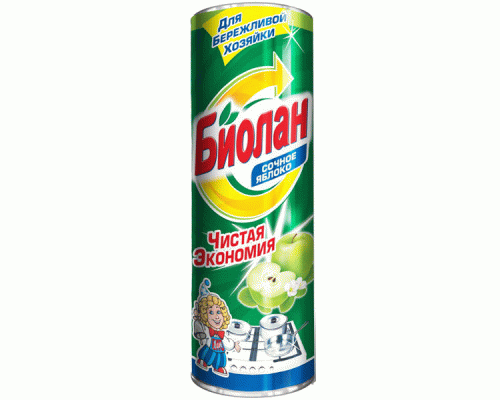 Чистящий порошок Биолан 400г сочное яблоко (У-24)/86918/ (154 345)