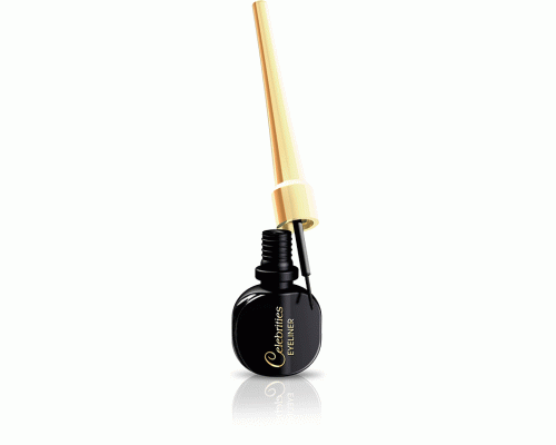 Подводка для глаз Eveline Celebrity Eyeliner т. черный 3мл (У-3)/332677/ (106 550)