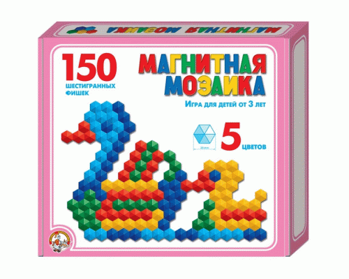 Мозайка магнитная 150эл. d-20мм шестигранная (236 743)