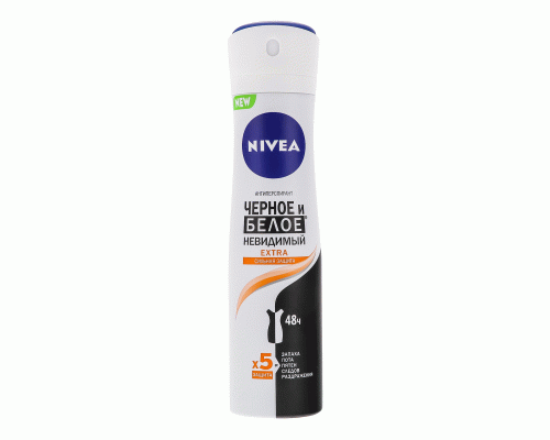 Дезодорант жен. Nivea aer 150 мл EXTRA 5 в 1 невидимая защита для черного и белого (237 184)