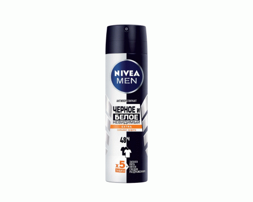 Дезодорант муж. Nivea aer 150мл невидимый, защита для черного и белого extra (237 194)