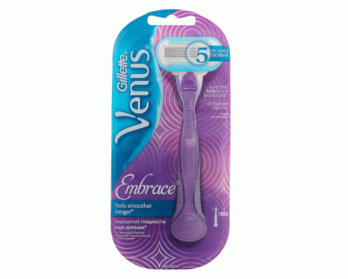 Станок для бритья жен. Gillette Venus Embrace 1 сменная кассета /1527/ (239 096)