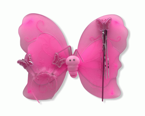 Костюм карнавальный Крылья бабочки, ободок, волшебная палочка (239 671)