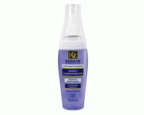 Спрей-сыворотка для волос Floresan Keratin 135мл эффект ламинирования (У-15) (244 328)