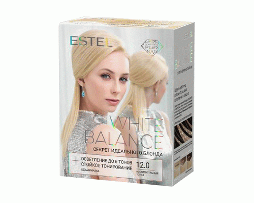 ESTEL WHITE BALANCE Набор Секрет идеального блонда тон 12.0 Восхитительный топаз /055770/ (206 250)