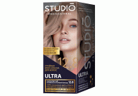 Крем-краска для волос Studio 12.8 ультрасветлый серебристо-розовый блонд 15мл  (226 660)