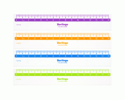Линейка прозрачная 15см Berlingo Color (У-48) (247 729)