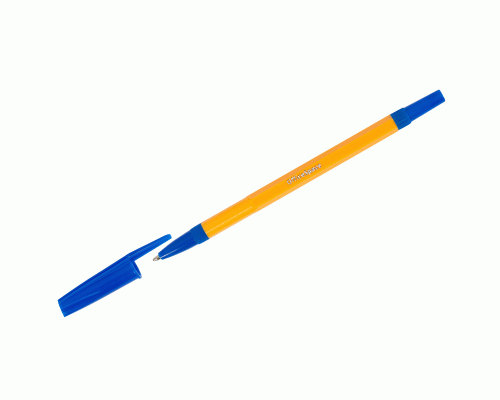 Ручка шариковая синяя 1,0мм OfficeSpace 907 Orange желтый корпус (У-50) /BP_15132/ (249 578)