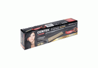 Выпрямитель для волос керамический 60Вт LED черный Centek (249 013)