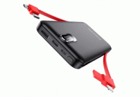 Внешний аккумулятор 10000mAh Borofone кабель Apple+Micro+Type-C черный /BJ2/ (251 434)