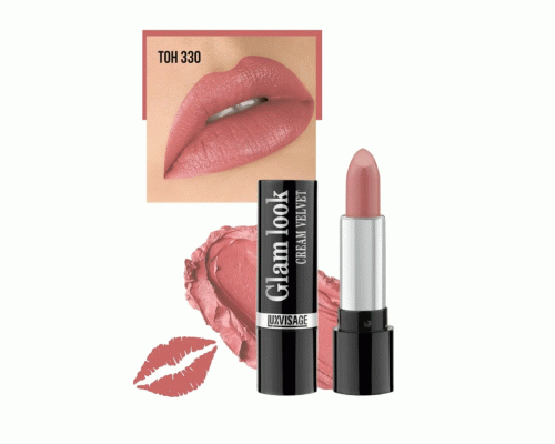 Помада Luxvisage Glam Look cream velvet 4г т. 330 сливочное пралине (251 801)