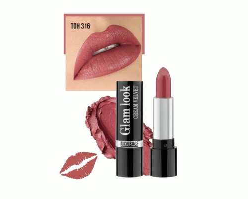 Помада Luxvisage Glam Look cream velvet 4г т. 316 ягодное парфэ (251 810)