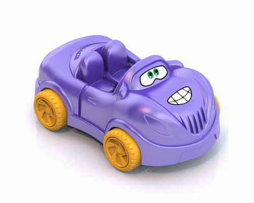 Машинка малая Глазастики фиолетовая (188 293)