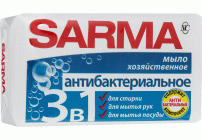 Мыло хозяйственное Невская косметика 140г Сарма с антибактериальным эффектом (148 460)