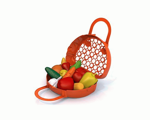 Набор Фрукты, овощи 12 предметов в сумке-корзинке (У-9) (189 430)