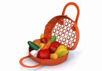 Набор Фрукты, овощи 12 предметов в сумке-корзинке (У-9) (189 430)