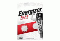 Батарейки литиевые 3V таблетка CR2025 Energizer на блистере /2//ЭНР140-2025-021500/ (190 480)