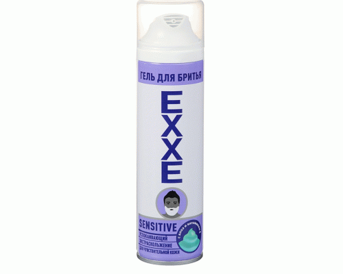 Гель для бритья EXXE Sensitive 200мл для чувствительной кожи /С0006153/С0007322/ (200 916)