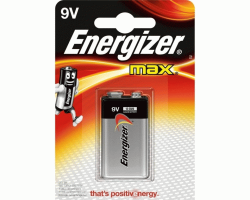 Батарейки 9V Крона 6LR61 Energizer Max 522 на блистере /ЭНР110-E300115902/ (202 330)