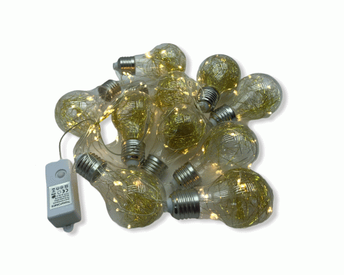 Гирлянда-шарики светодиодная Лампочки  10 ламп (214 604)
