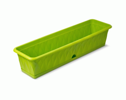Ящик для растений с поддоном 81см Сиена зеленый (222 315)