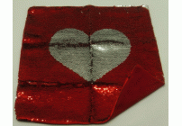 Наволочка декоративная с пайетками Сердце (222 173)
