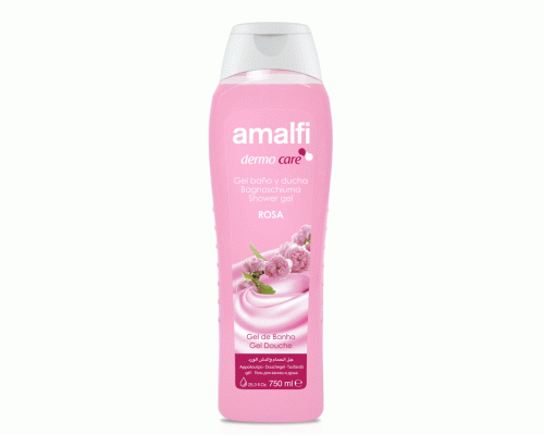 Гель для душа и ванны Amalfi 750мл Gentle Rose Нежная роза /3353/ (258 626)