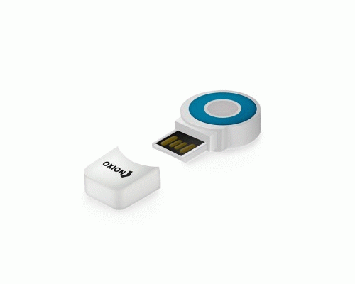 Картридер Oxion USB2.0, MicroSD синий /OCR014BL/ (222 487)
