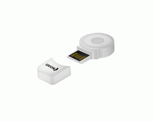 Картридер Oxion USB2.0, MicroSD до 32гб белый /OCR014WH/ (222 489)