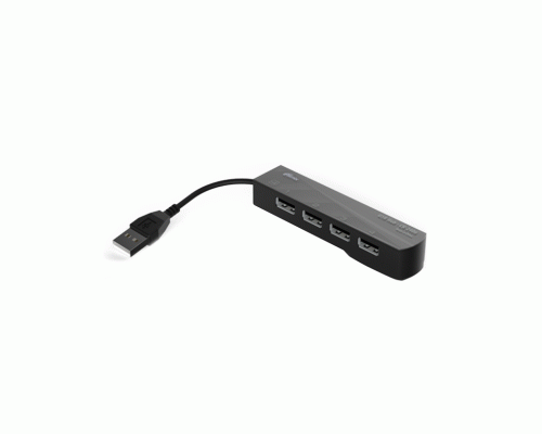 USB хаб Ritmix USB2.0, 4 порта черный  /CR-2406/ (222 519)