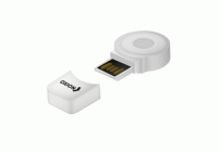 Картридер Oxion USB2.0, MicroSD до 32гб белый /OCR014WH/ (222 489)