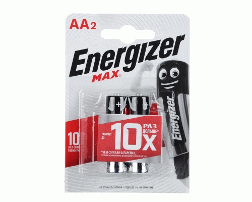 Батарейки алкалиновые АА LR6 Energizer Max E91 цена за 1шт (У-2) /ЭНР110-6Е300157000/917-046/ (67 054)