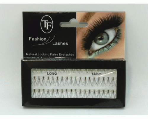 Пучки для наращивания ресниц TF Fashion Lashes разной длины черные (14мм Long) (У-12) (78 699)