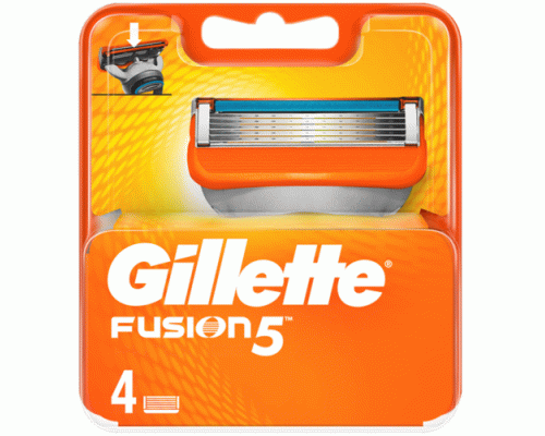 Сменные кассеты для бритья Gillette Fusion 4шт /ннн981/ (96 020)