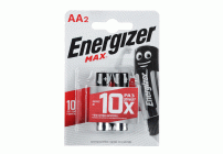 Батарейки алкалиновые АА LR6 Energizer Max E91 цена за 1шт на блистере /2//ЭНР110-6Е300157000/ (67 054)