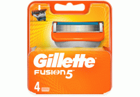 Сменные кассеты для бритья Gillette Fusion 4шт /ннн981/ (96 020)