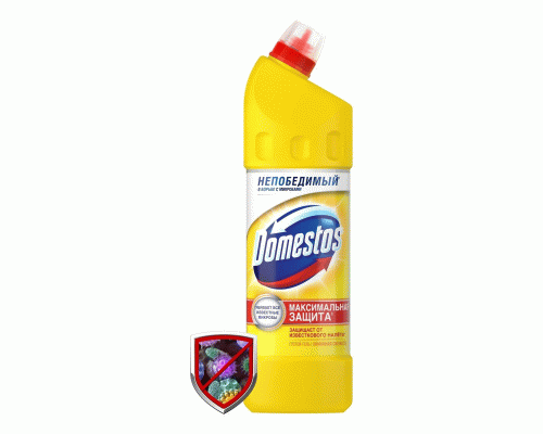 Чистящее средство для унитаза Domestos 1,0л Лимонная свежесть (У-12) (148 127)