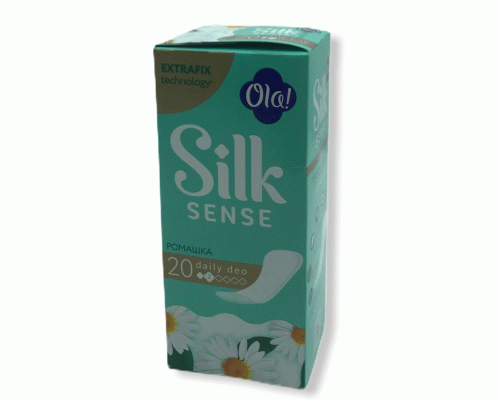 Прокладки ежедневные OLA! Silk Sense Daily Dео 20шт Ромашка (У-30) /50210/ (235 086)