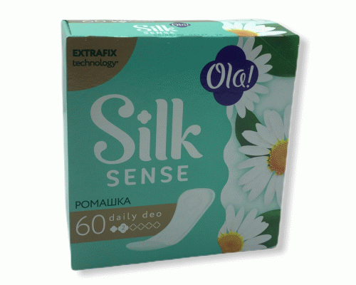 Прокладки ежедневные OLA! Silk Sense Daily Dео 60шт Ромашка (235 087)