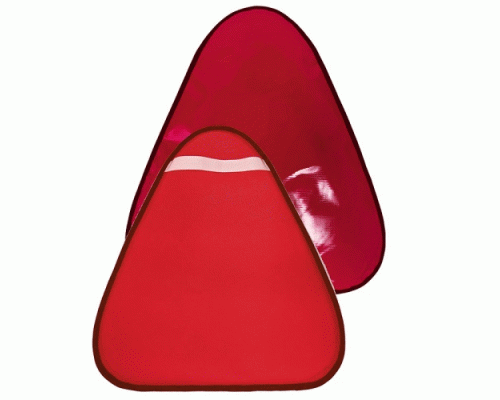Ледянка треугольная 42*48см красная (219 551)